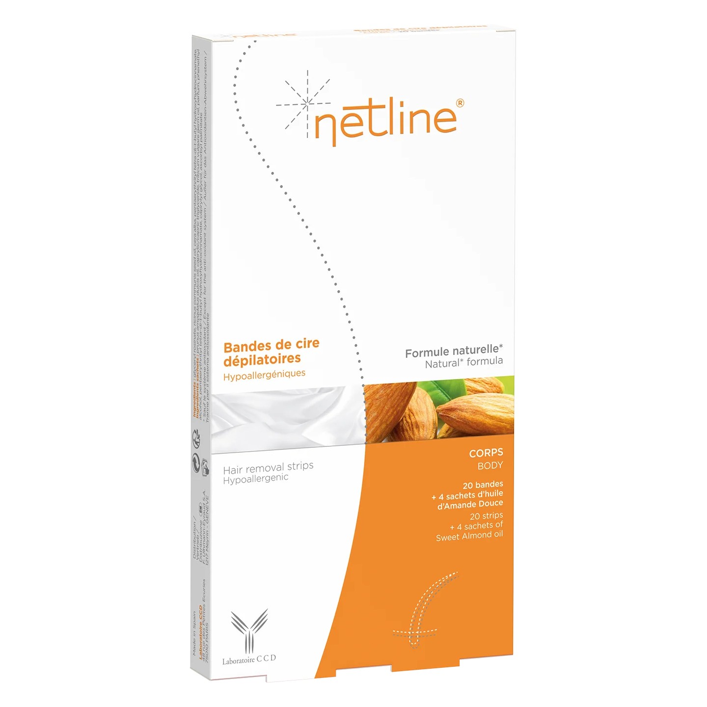 Netline Bande cire froide corps - 20 unités