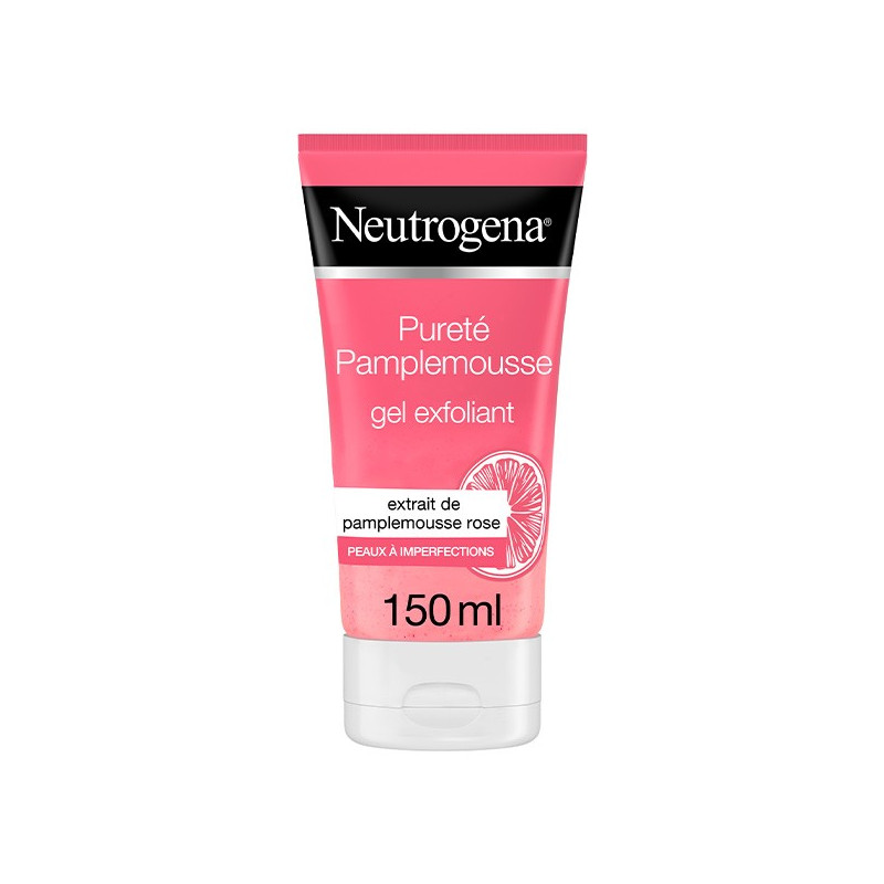 Neutrogena Visibly Clear Gel Nettoyant Exfoliant Pamplemousse Rose 150ml