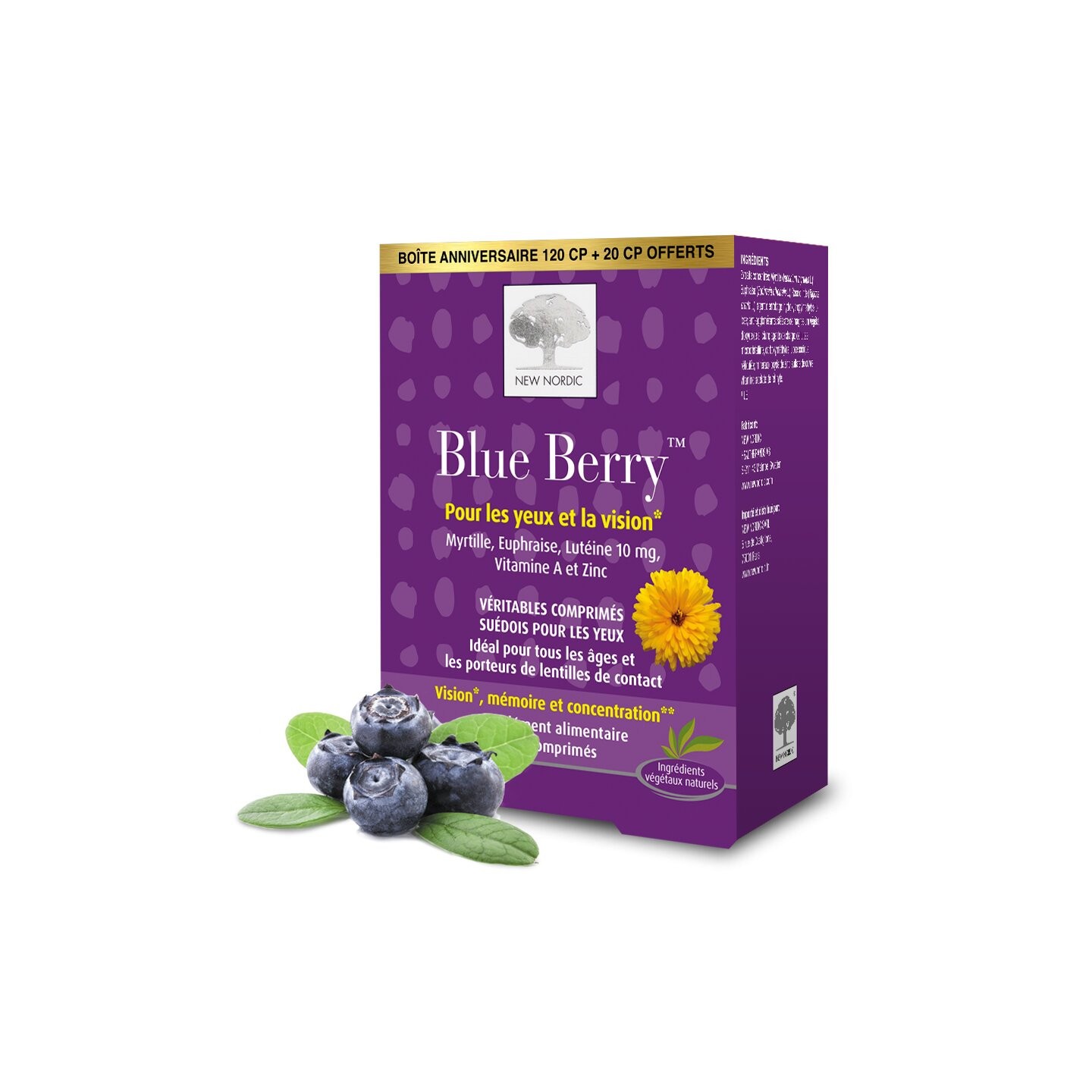 New Nordic Blue Berry - 120 comprimés + 20 comprimés Offerts