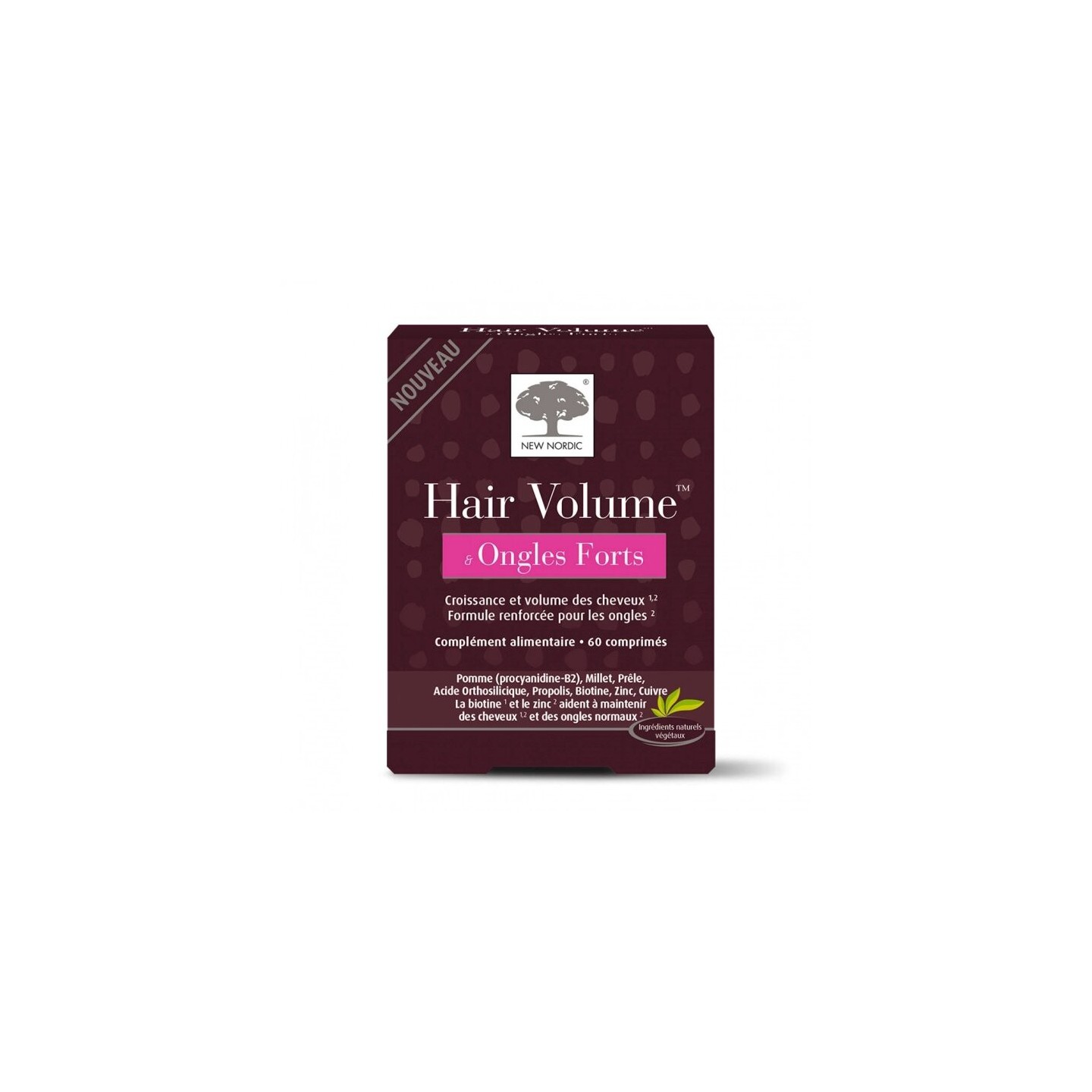 New Nordic Hair volume et ongles forts - 60 comprimés