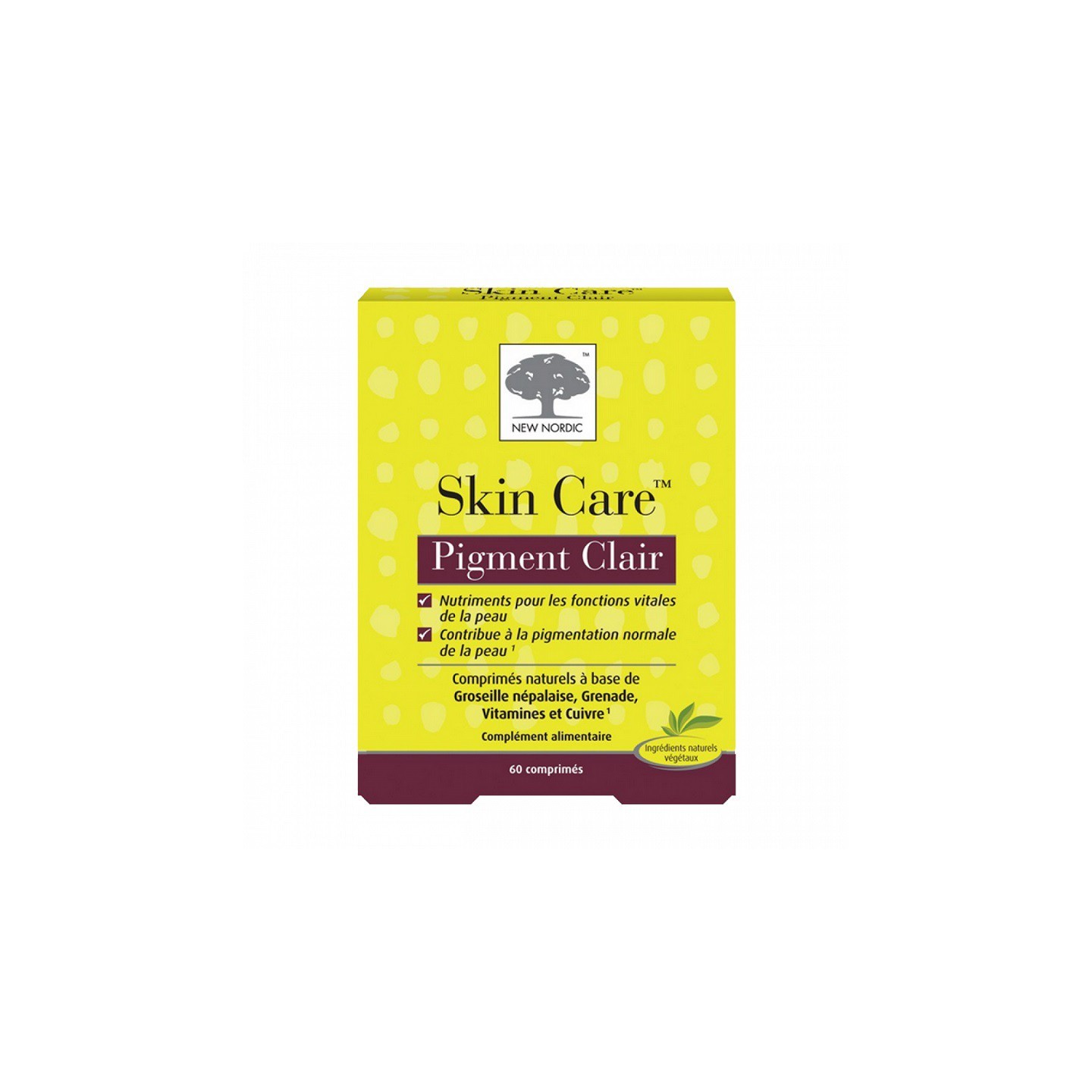 New Nordic Skin Care Pigment clair - 60 comprimés