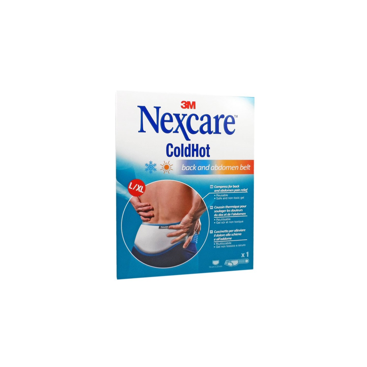 Nexcare ColdHot Coussin dos & abdomen - Taille L/XL