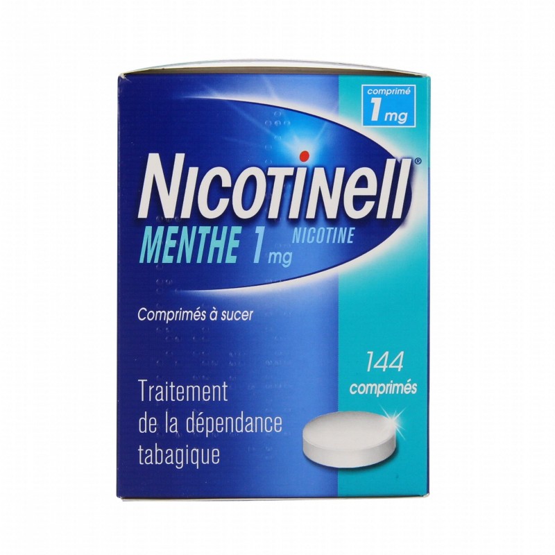 Pharmacie Bastille - Nicotinell menthe 1mg 144 comprimés à sucer