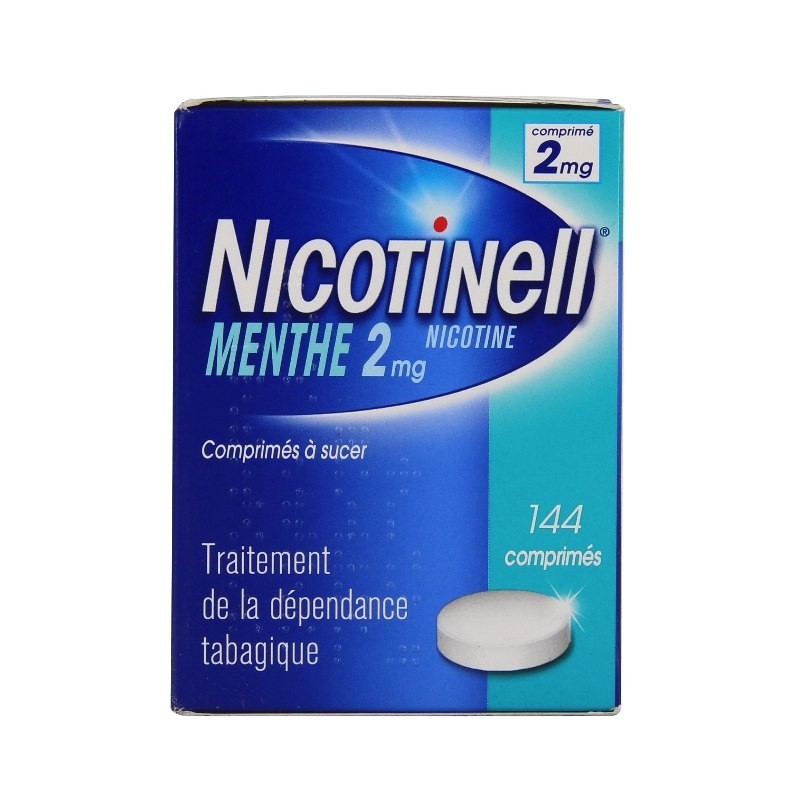 Pharmacie Bastille - Nicotinell menthe 2mg 144 comprimés à sucer