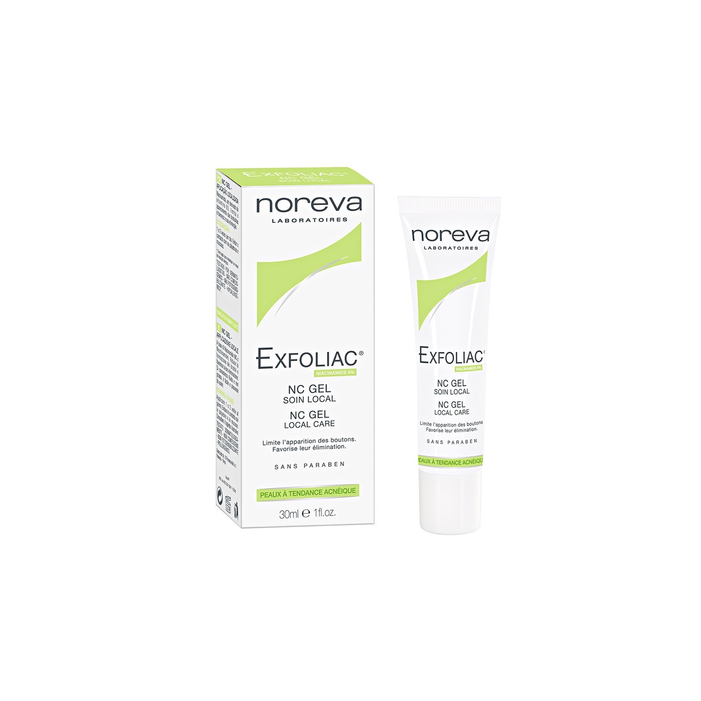 Noreva Exfoliac NC gel soin local - 30 ml
