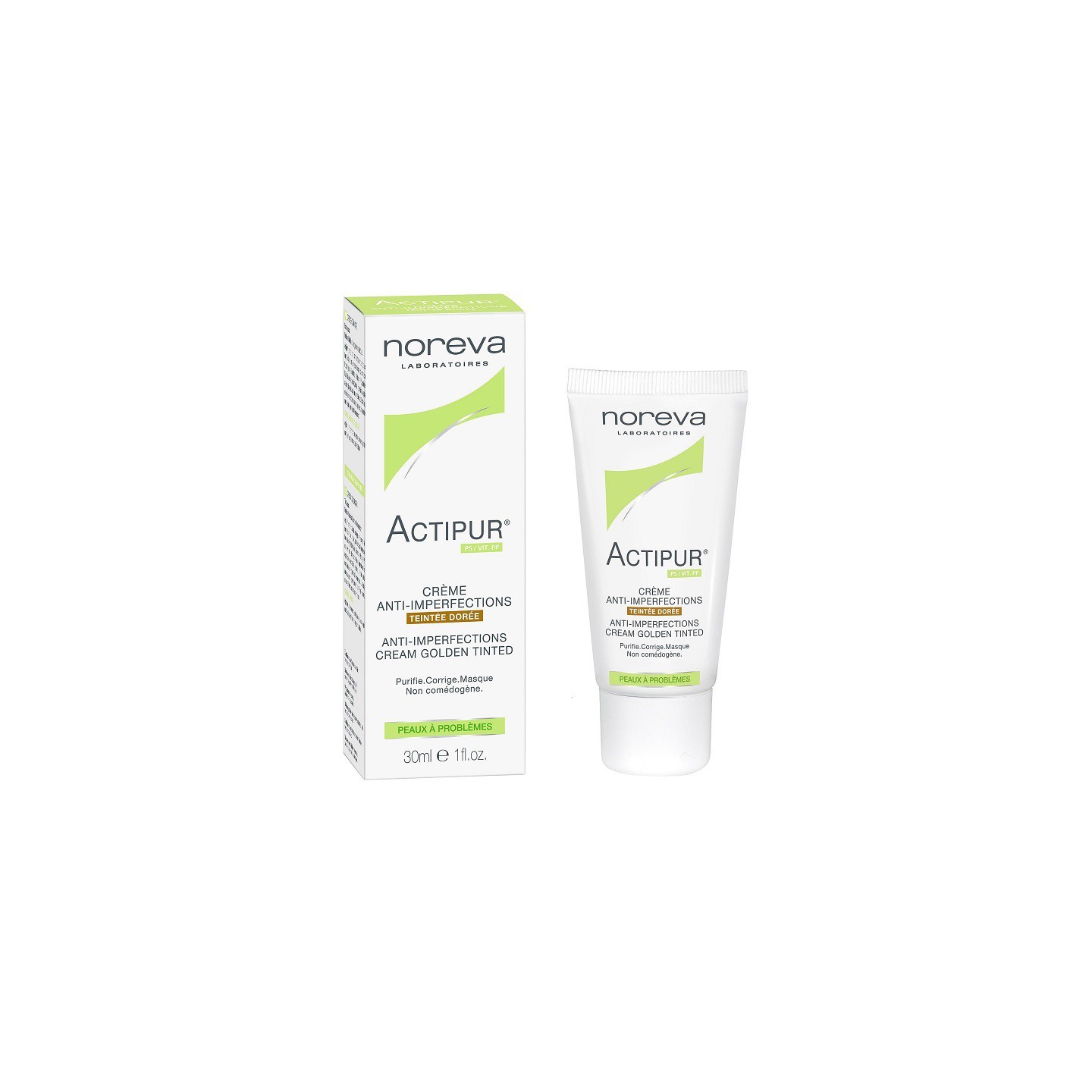 Noreva Exfoliac soin anti-imperfections teinté doré - 30ml