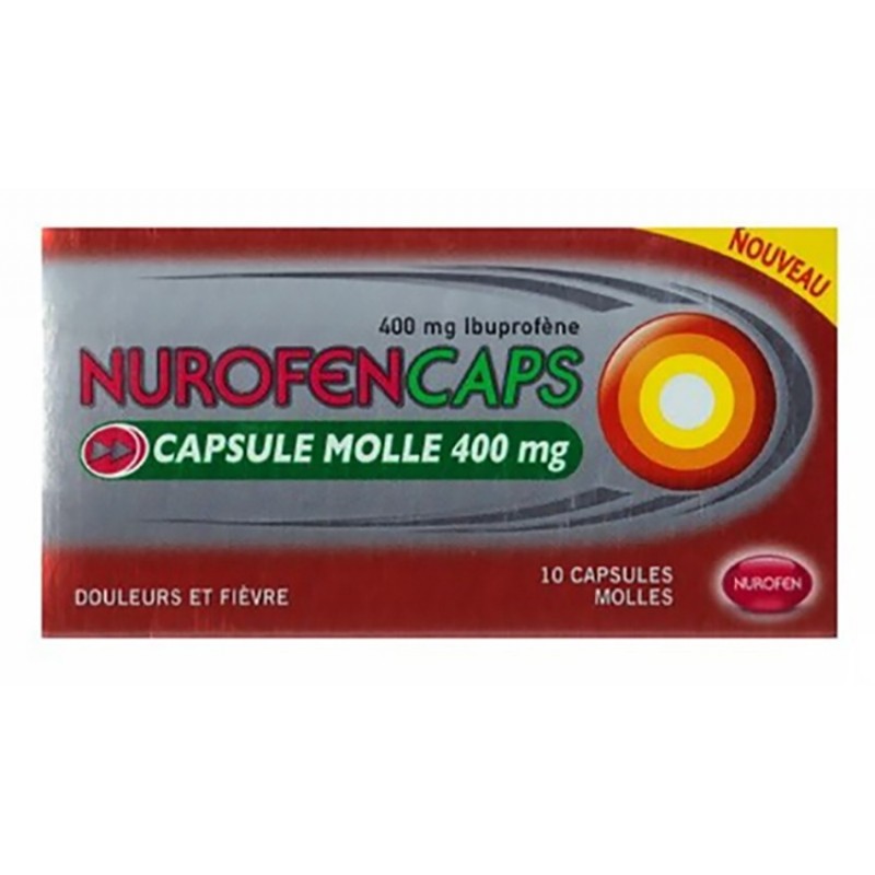 Pharmacie Bastille - Nurofencaps 400 mg 10 capsules