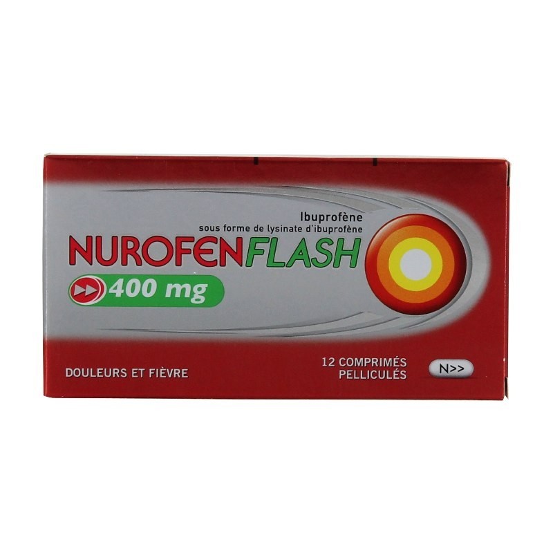 Pharmacie Bastille - Nurofenflash 400mg 12 Comprimés Pélliculés