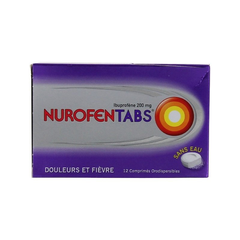 Pharmacie Bastille - Nurofentabs 200mg 12 Comprimés Orodispersibles