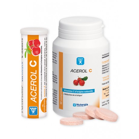 NUTERGIA Acerola C - 60 comprimés + 15 comprimés offerts