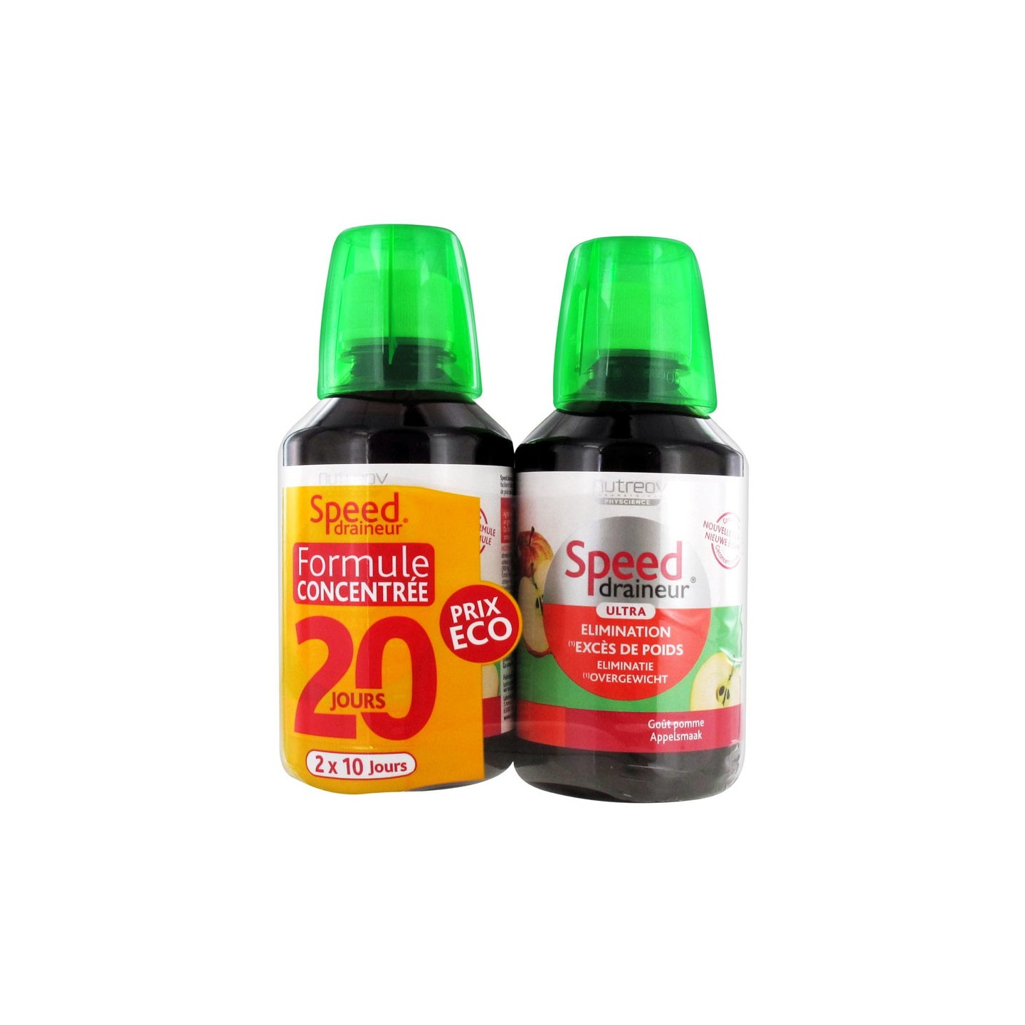 Nutreov Speed Draineur Ultra Pomme Lot 2 x 280ml