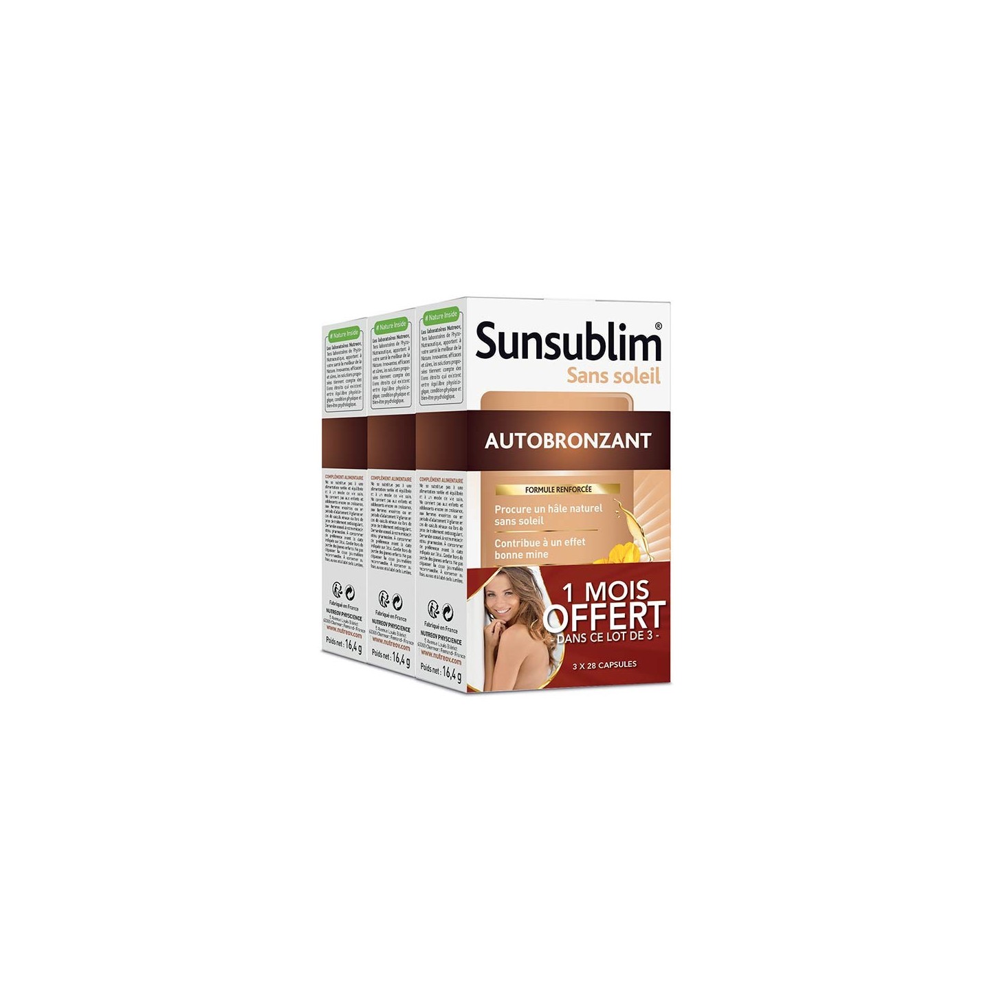 Nutreov Sunsublim Autobronzant - Lot de 3 x 28 capsules