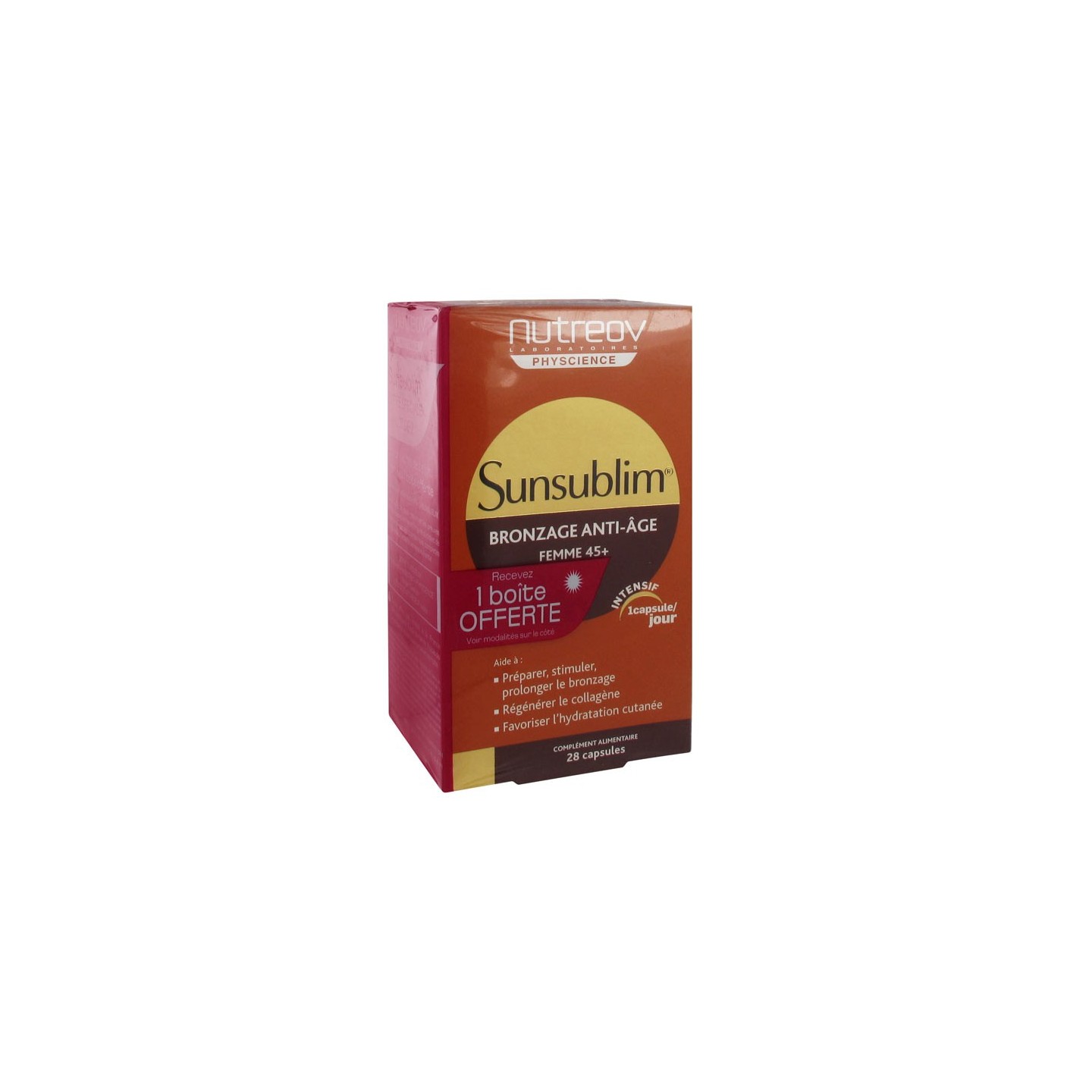 Nutreov Sunsublim Bronzage Anti-Âge 45+ 2 x 28 Capsules