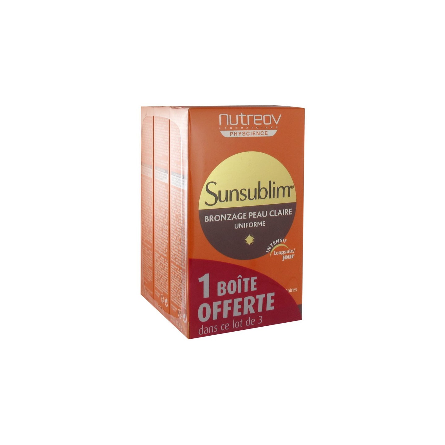 Nutreov Sunsublim Bronzage peau claire 3x30 capsules