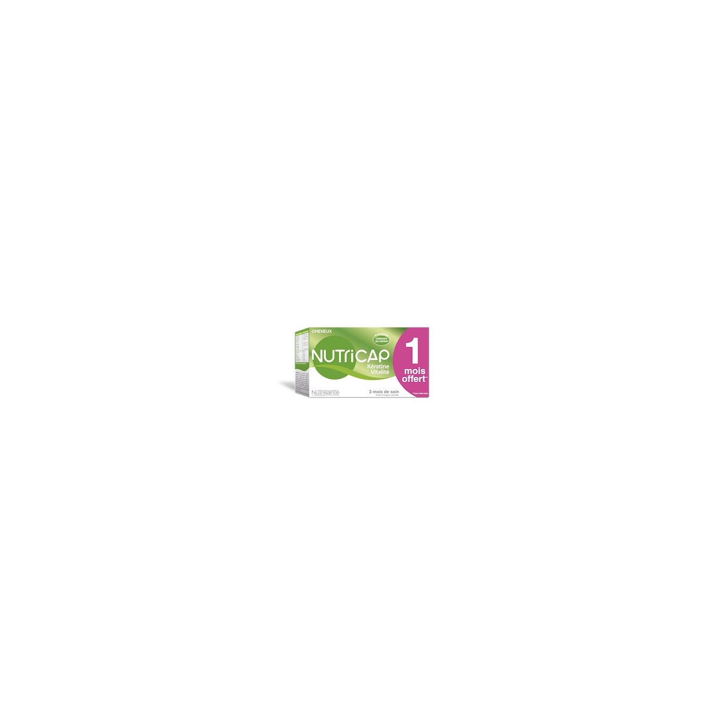 Nutricap Cheveux Kératine Vitalité 3 mois de cure