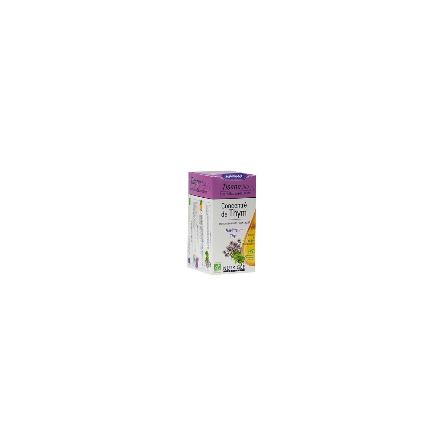 Nutrigée concentré de thym bio purifiant 20 sachets