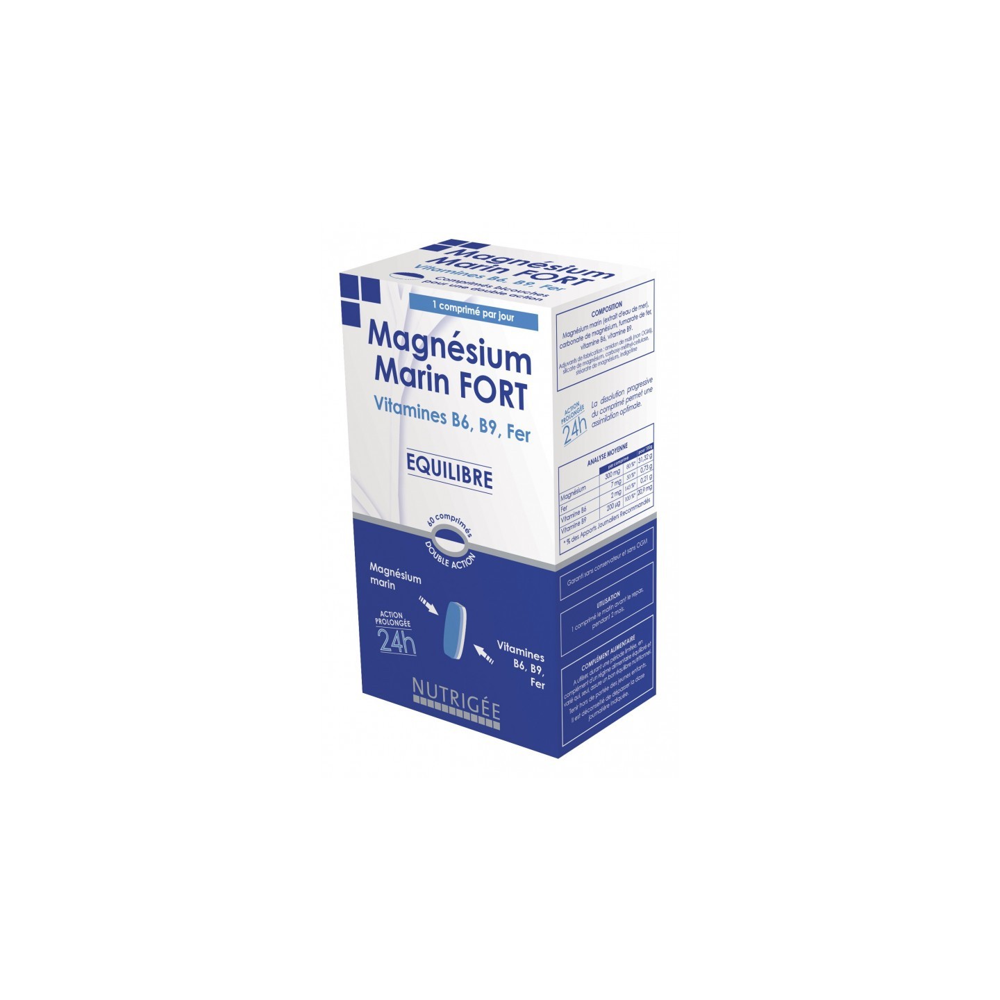 Nutrigée Magnésium Marin Fort - 60 comprimés