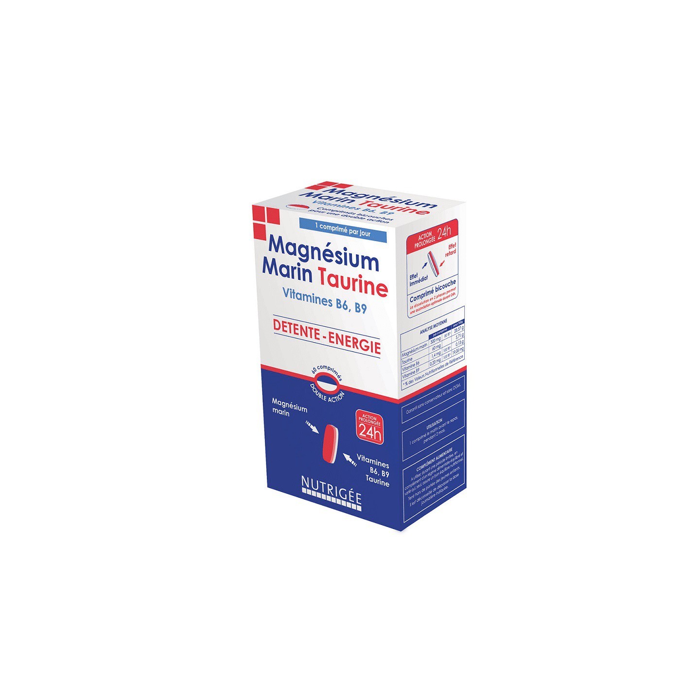 Nutrigée Magnésium Marin Taurine - 60 comprimés