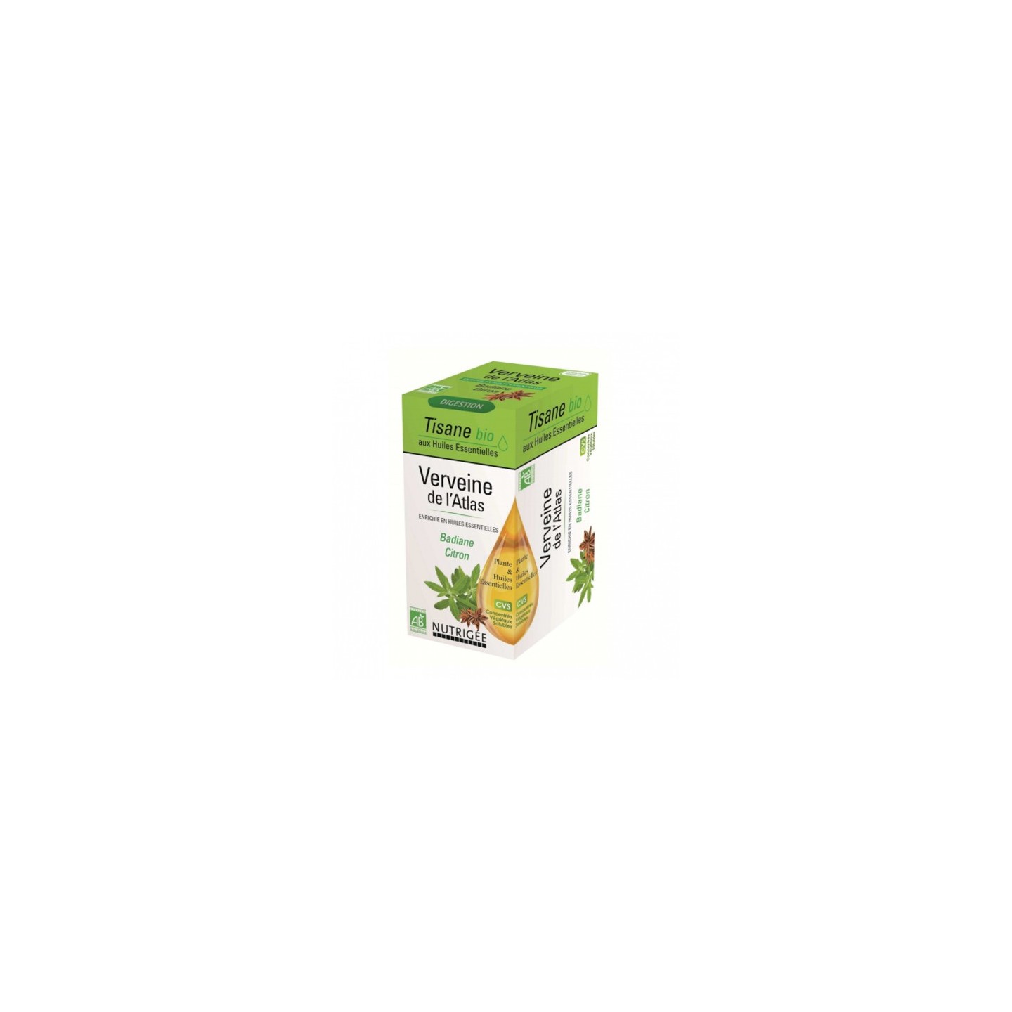 Nutrigée verveine de l'atlas digestion bio 20 sachets