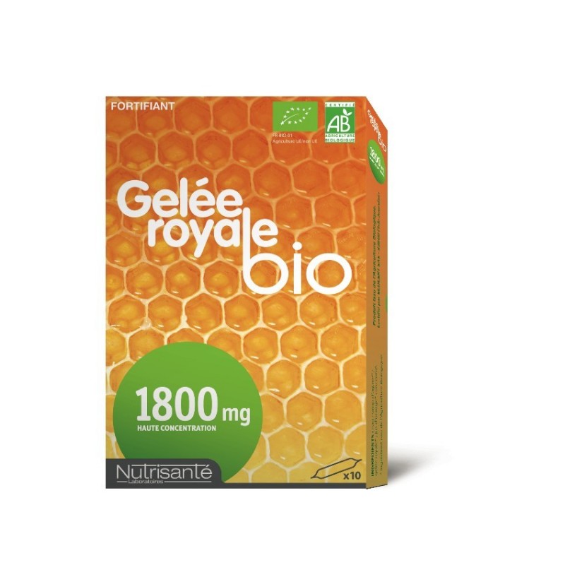 Pharmacie Bastille - Nutrisanté gelée royale bio 10 ampoules