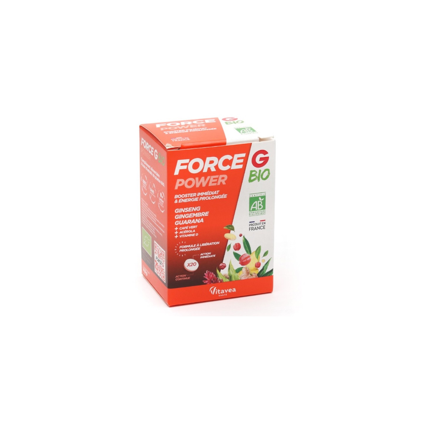 Nutrisanté Force G Power Bio - 20 comprimés