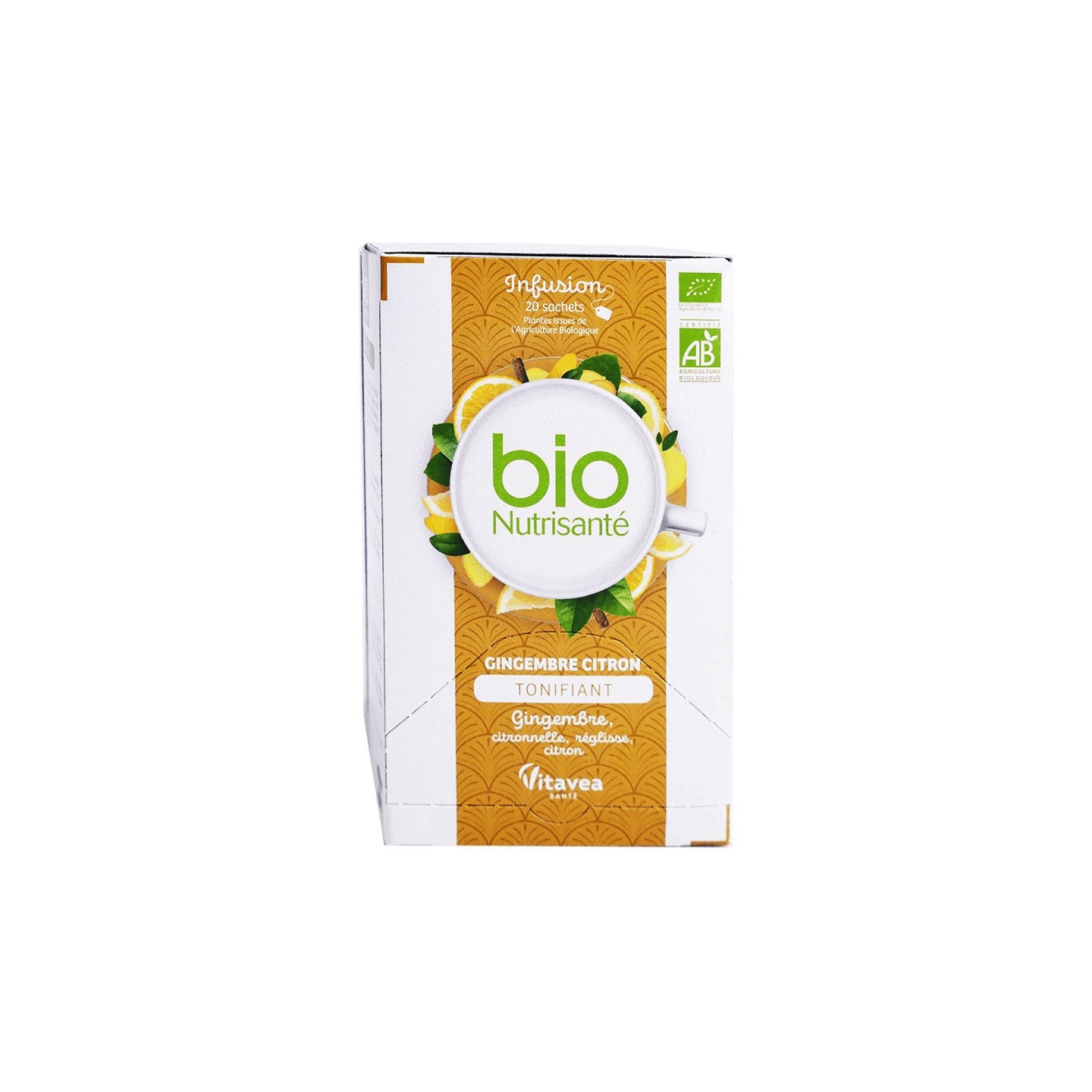 Nutrisanté Infusion Gingembre Citron Bio - 20 sachets