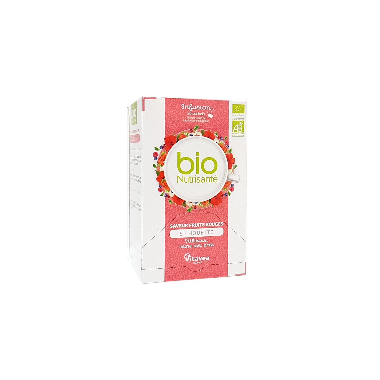 Nutrisanté Infusion Silhouette aux fruits rouges Bio - 20 sachets