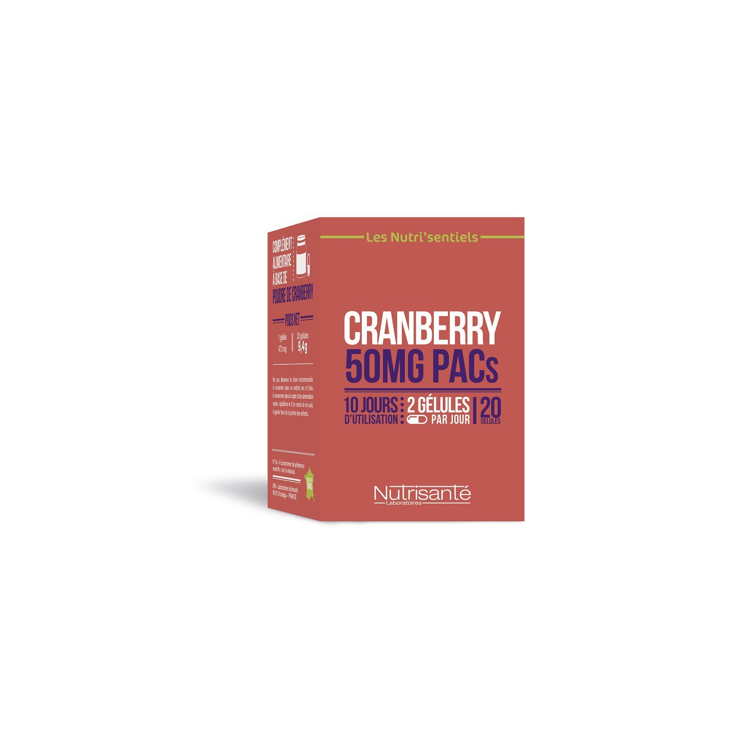 Nutrisanté Les Nutri'Sentiels Cranberry 50mg - 20 gélules