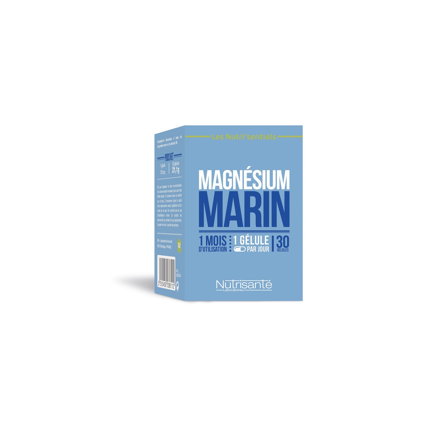 Nutrisanté Les Nutri'Sentiels Magnésium marin - 30 gélules