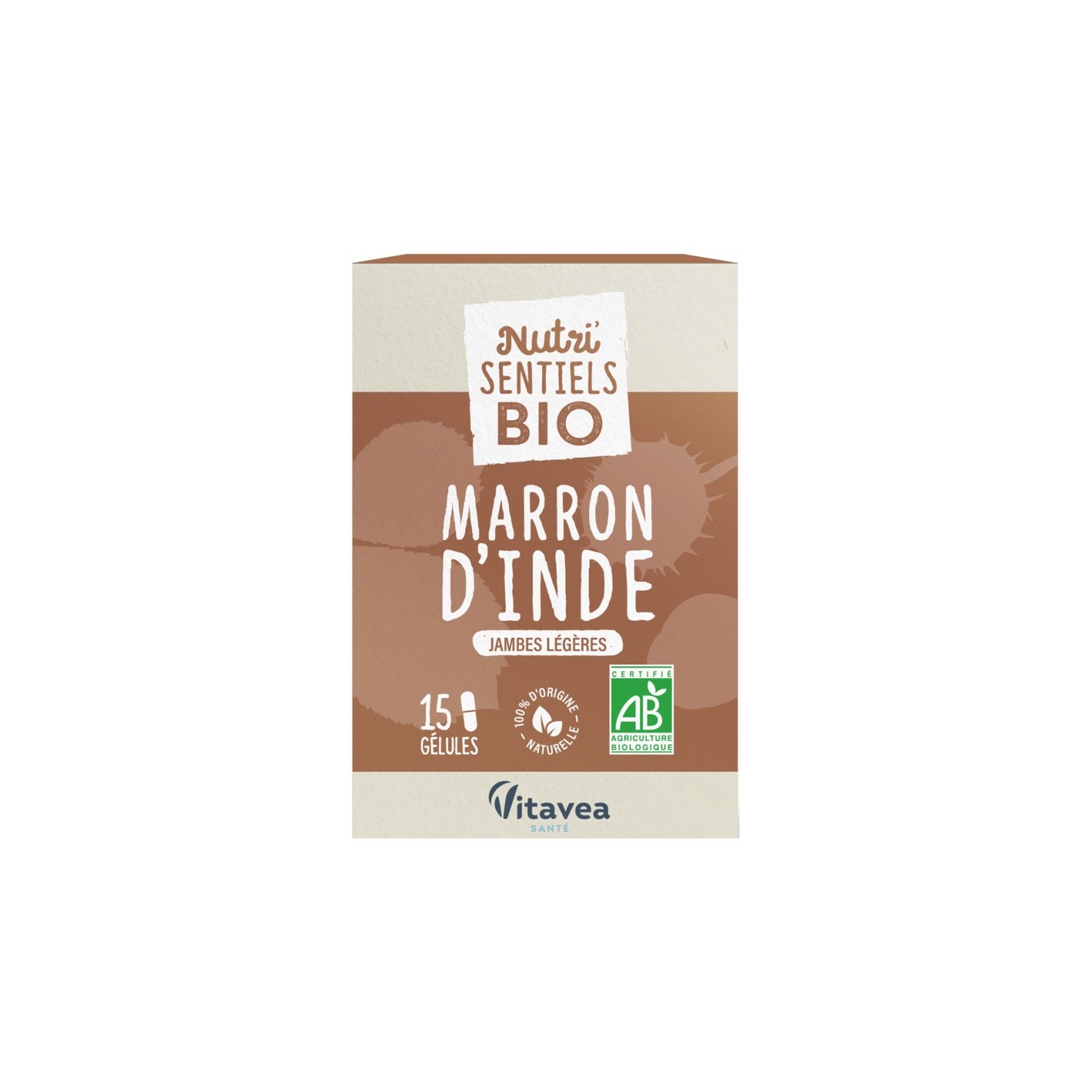 Nutrisanté Nutri'Sentiels Bio Marron d'inde - 15 gélules