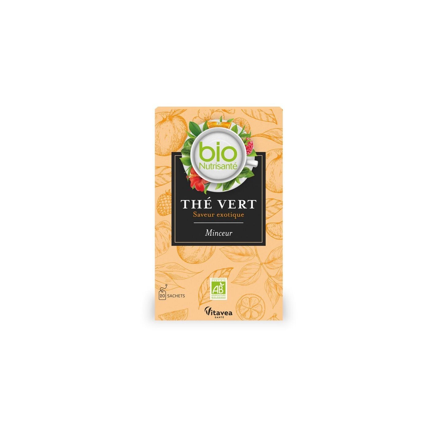 Nutrisanté Thé vert saveur exotique Bio - 20 sachets