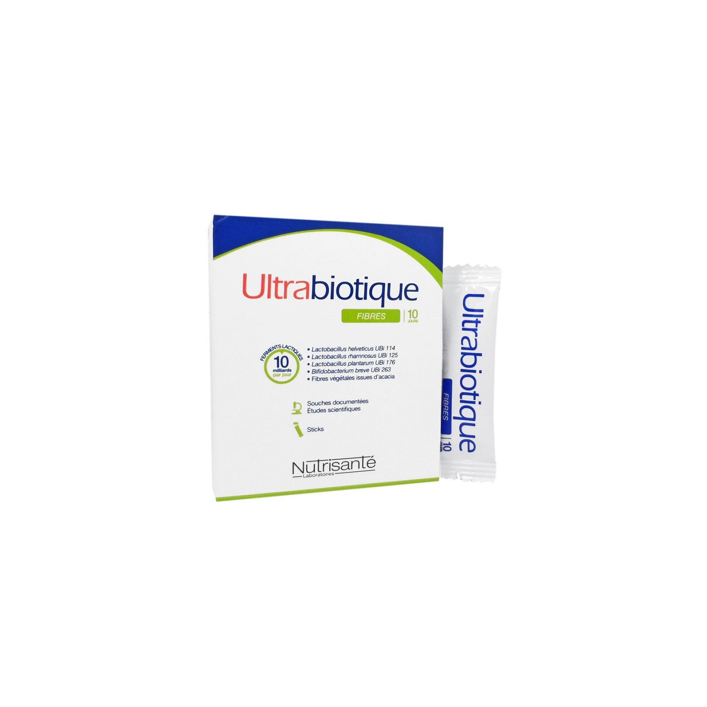 Nutrisanté Ultrabiotique fibres poudre - 10 sticks