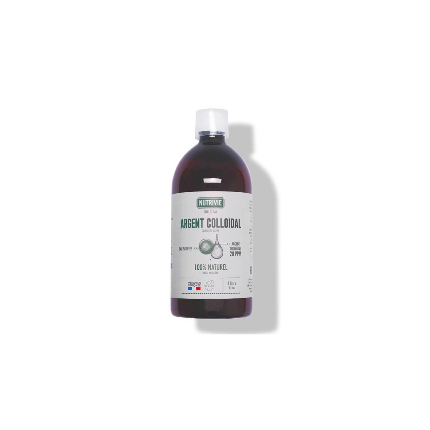 Nutrivie Argent colloïdal 20 ppm - 1L