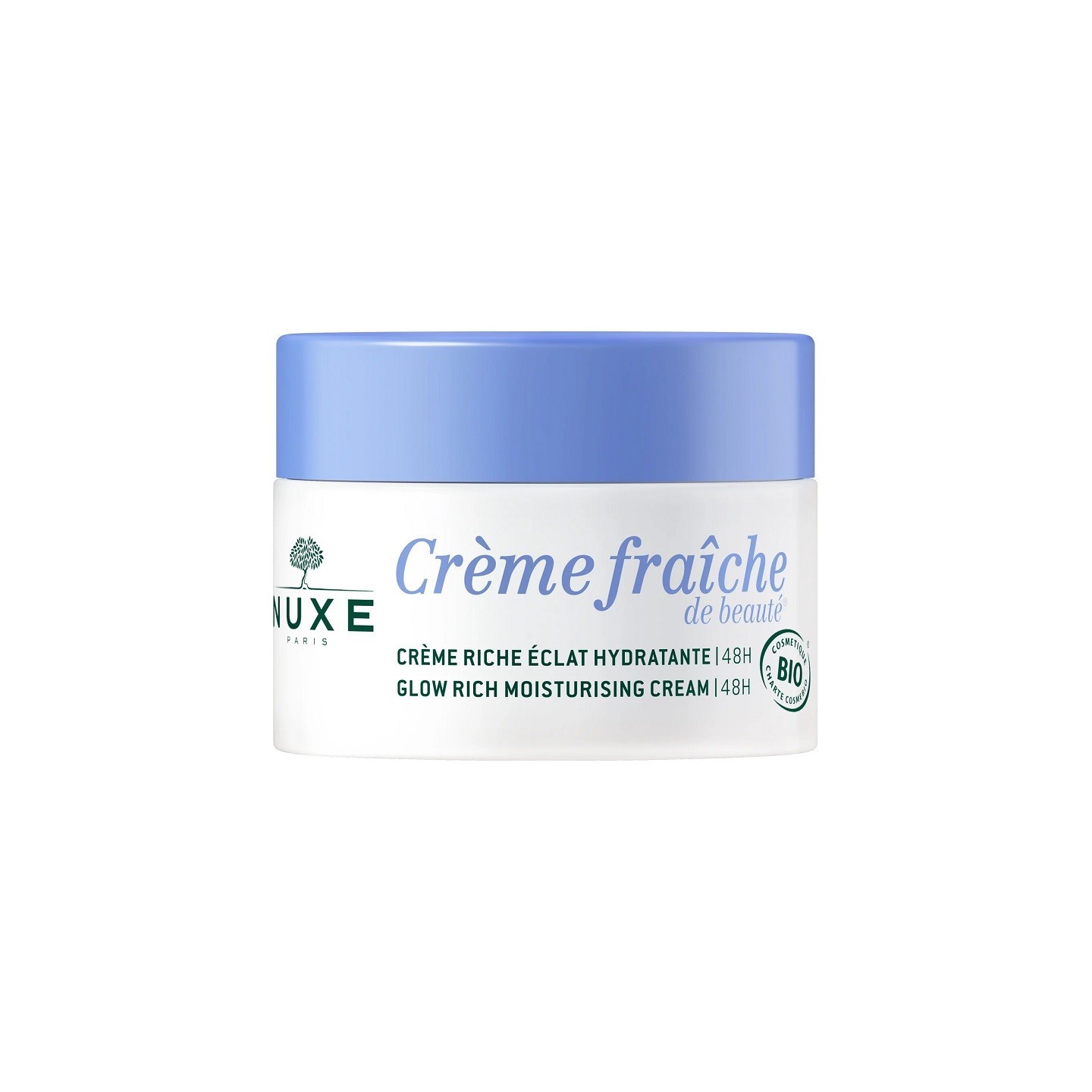 Nuxe Crème fraîche de beauté Crème riche éclat hydratante 48h Bio - 50ml