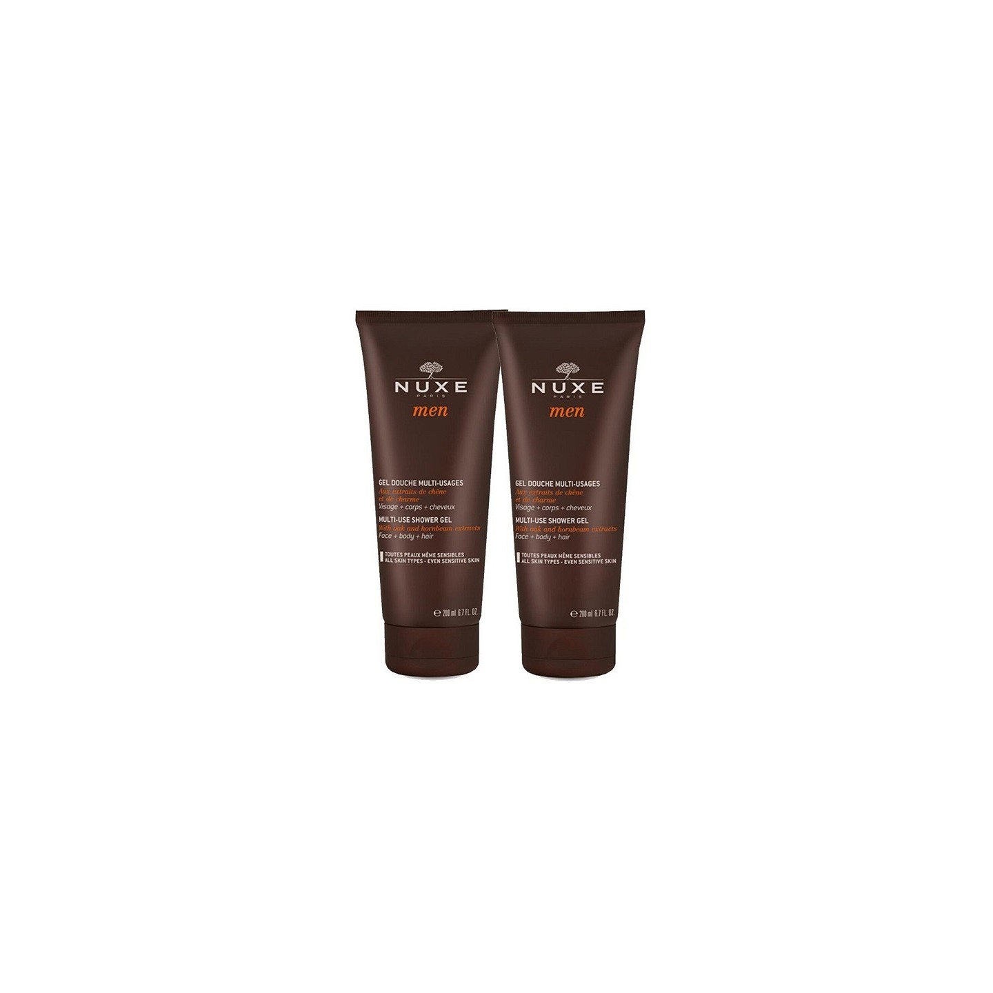 Nuxe Men Gel douche multi-usages - Lot de 2 x 200ml