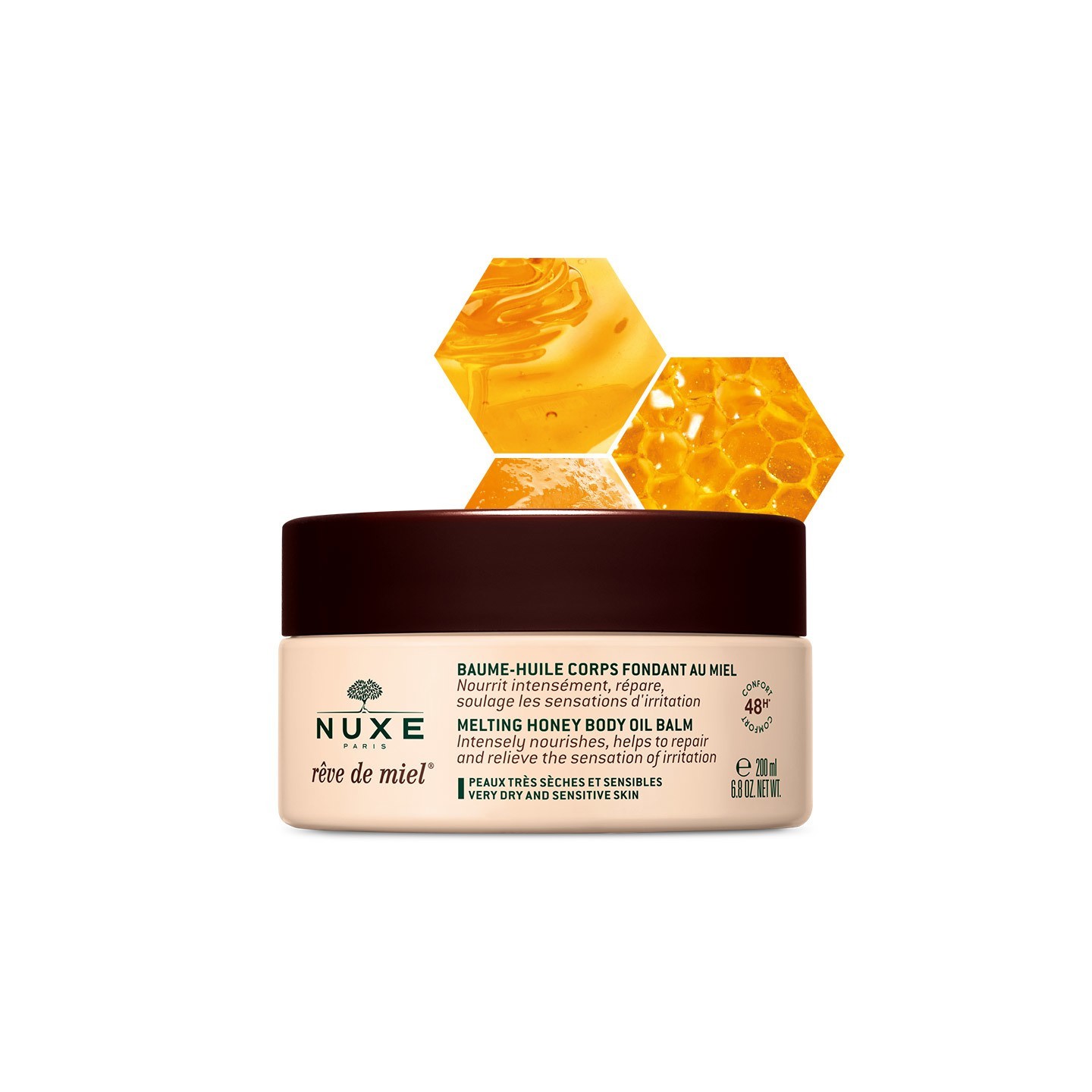 Nuxe Rêve de Miel Baume-huile corps fondant au miel - 200ml