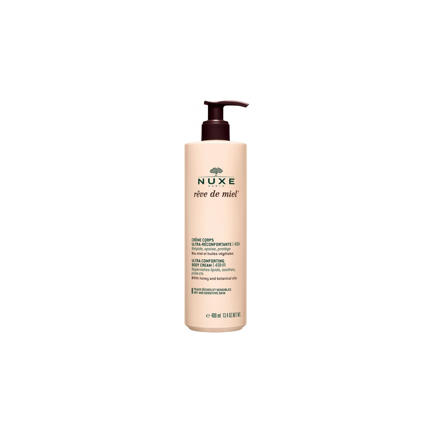 Nuxe rêve de miel crème corps ultra-réconfortante 48h 400 ml