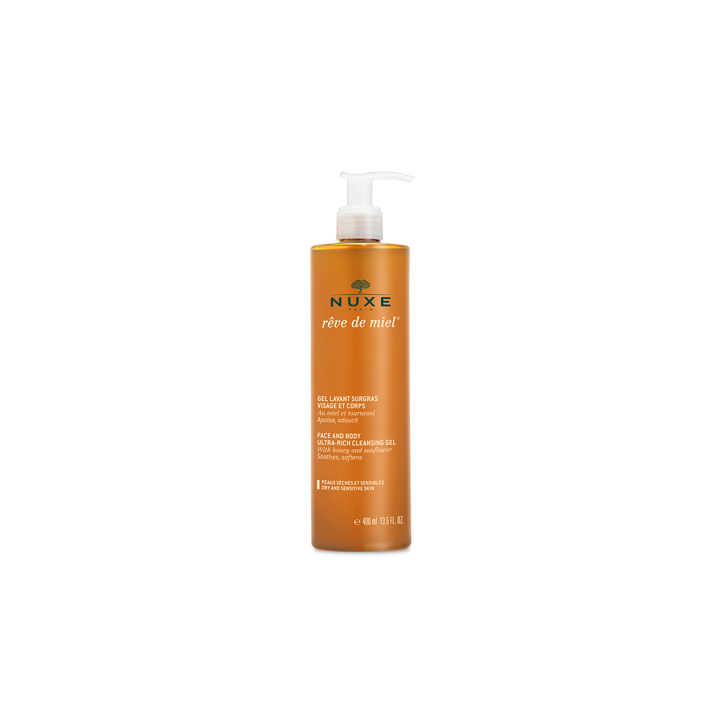 Nuxe Rêve de Miel gel lavant surgras visage et corps - 400 ml