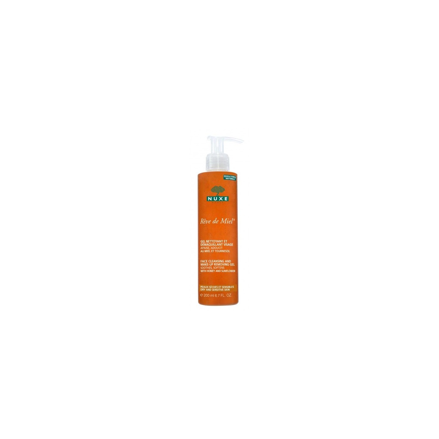 nuxe rêve de miel gel nettoyant démaquillant 200 ml