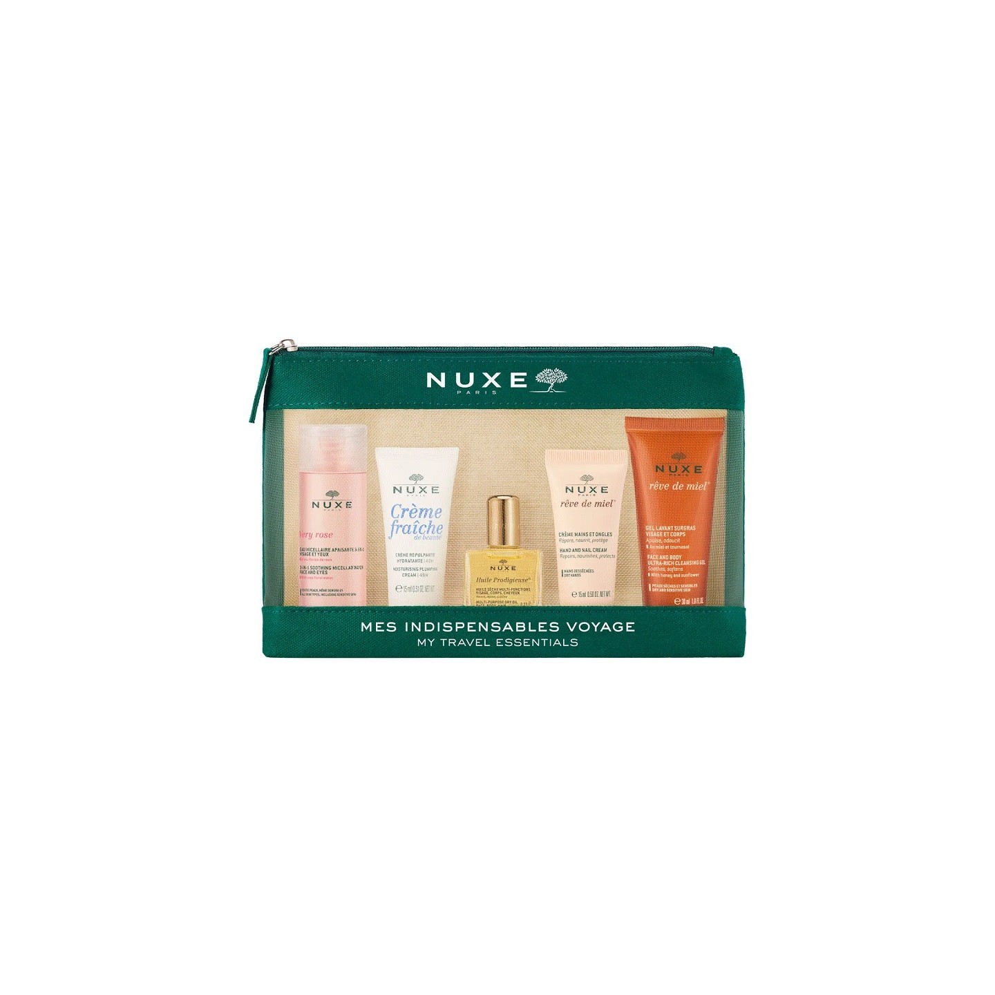 Nuxe Trousse Mes indispensables voyage 2023 - 5 soins