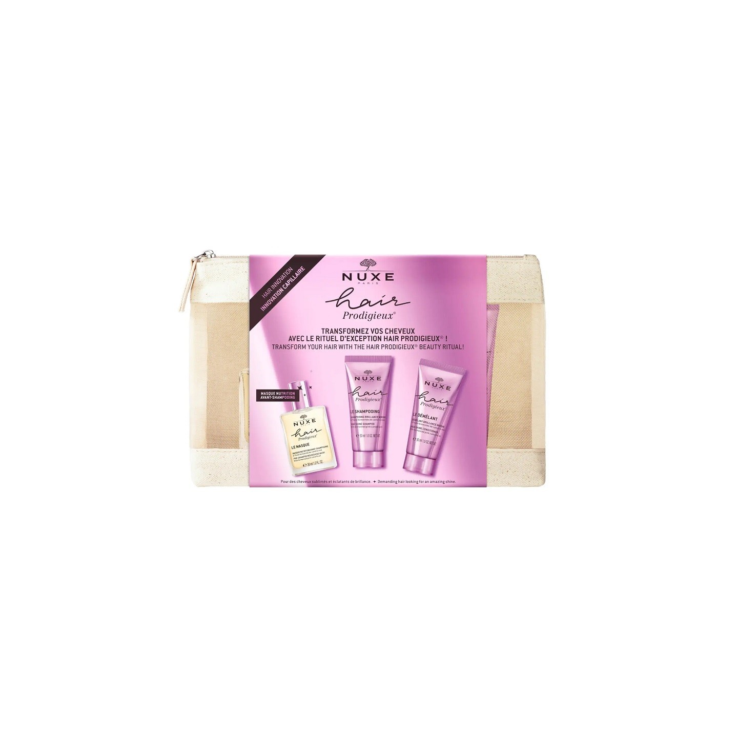 Nuxe Trousse voyage 2023 Hair Prodigieux - 3 soins