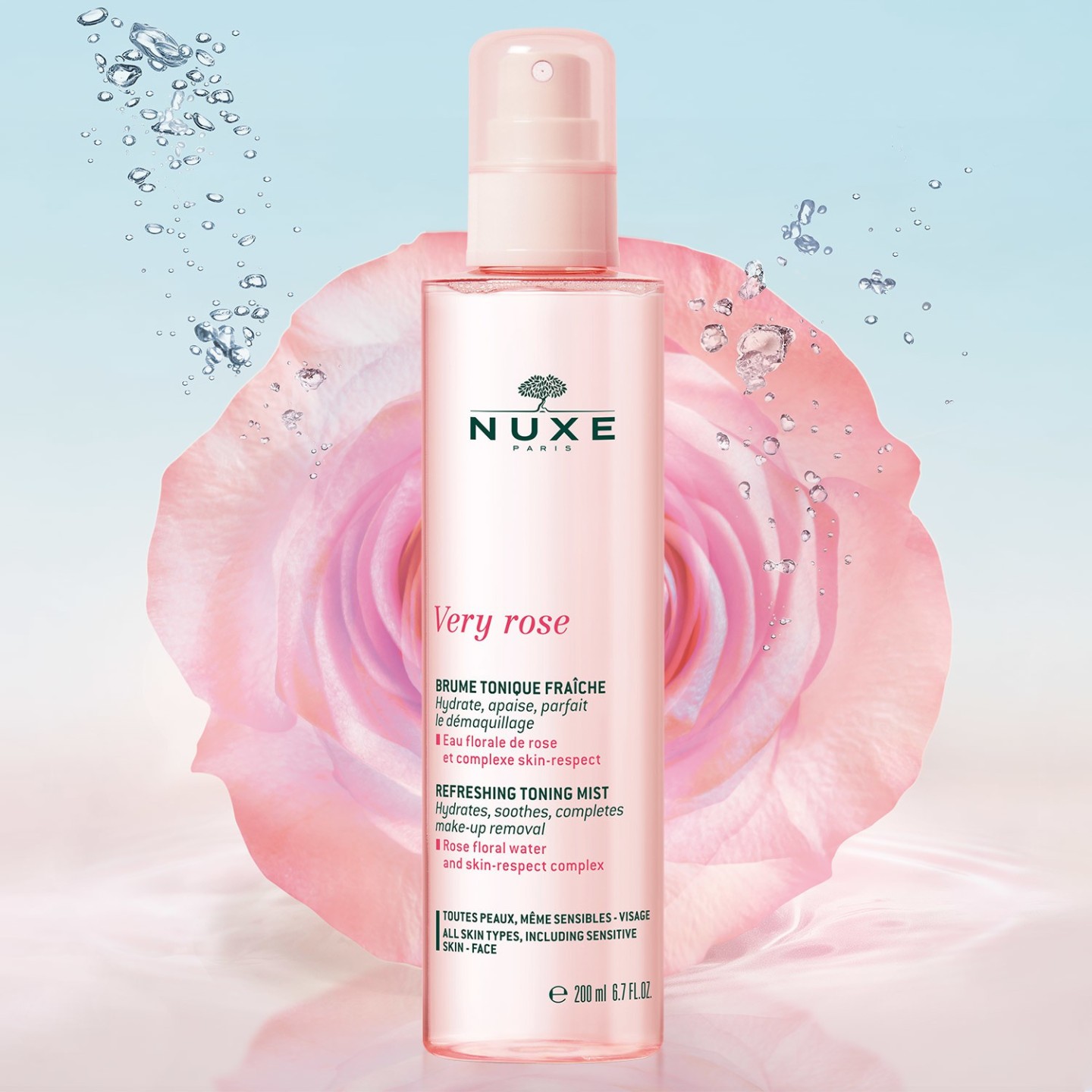 Nuxe Very Rose Brume tonique fraîche - 200ml