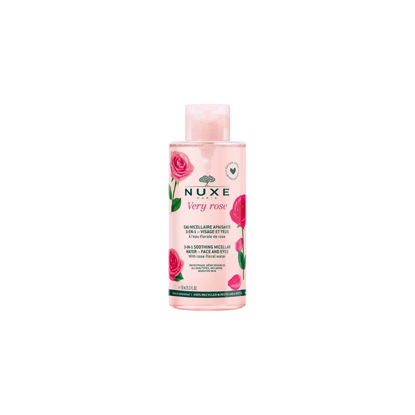 Nuxe Very Rose Eau micellaire apaisante 3-en-1 - 750ml