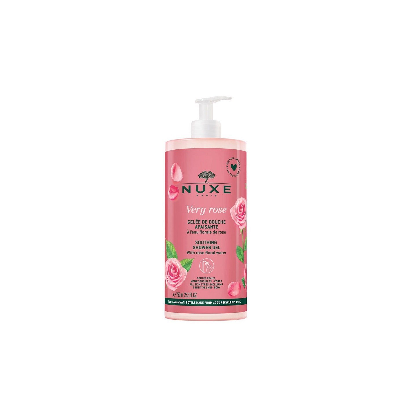 Nuxe Very Rose Gelée de douche apaisante - 750ml
