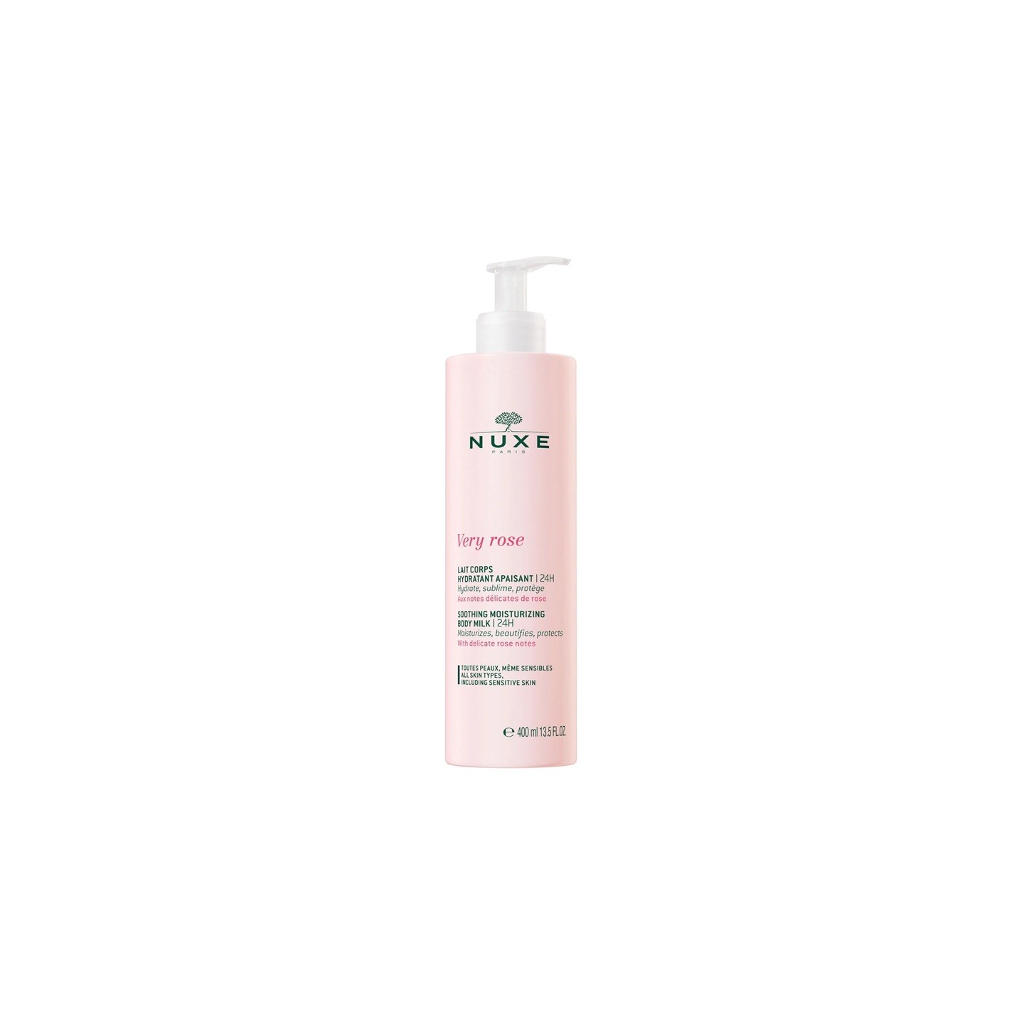 Nuxe Very Rose Lait corps hydratant apaisant - 400ml