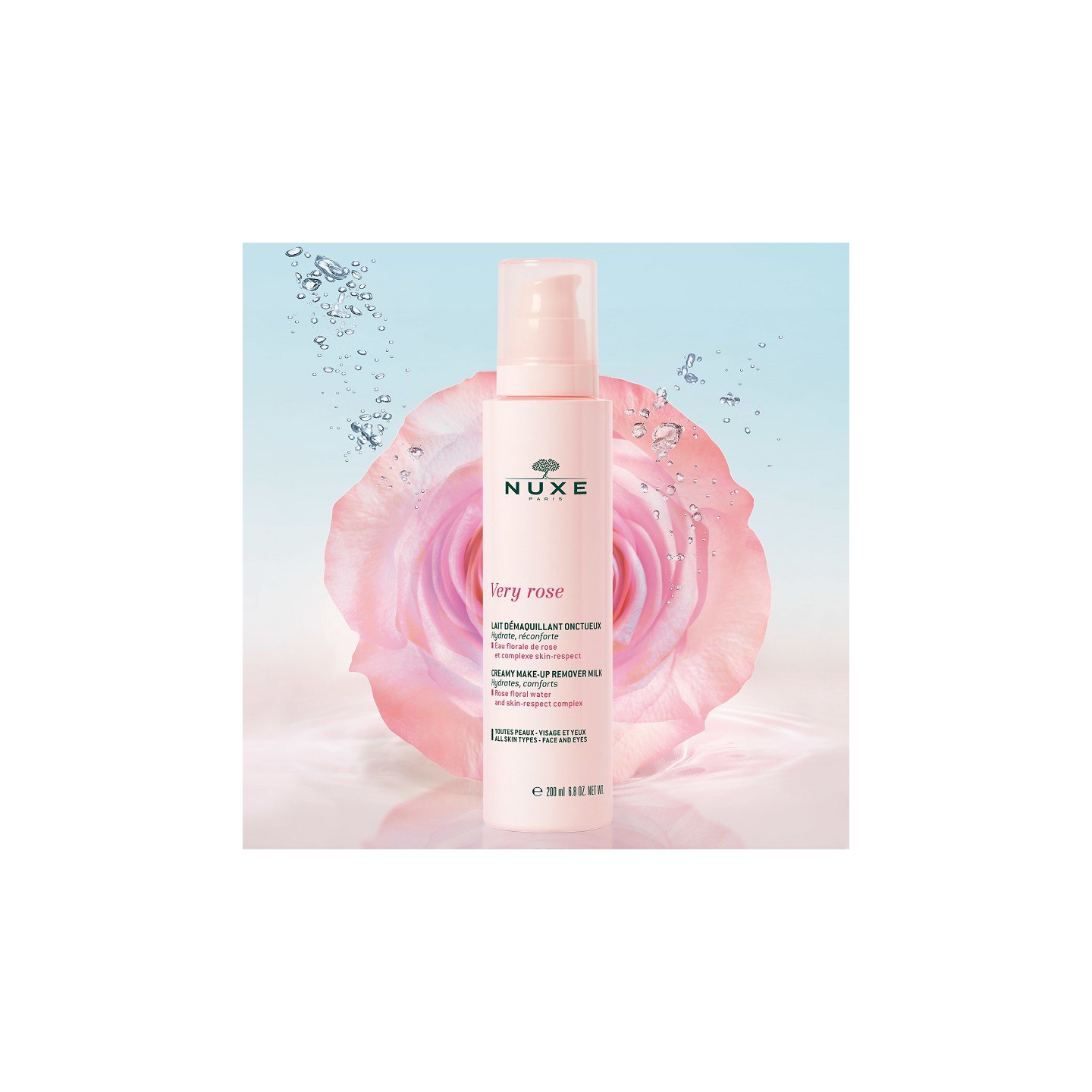 Nuxe Very Rose Lait démaquillant onctueux - 200ml