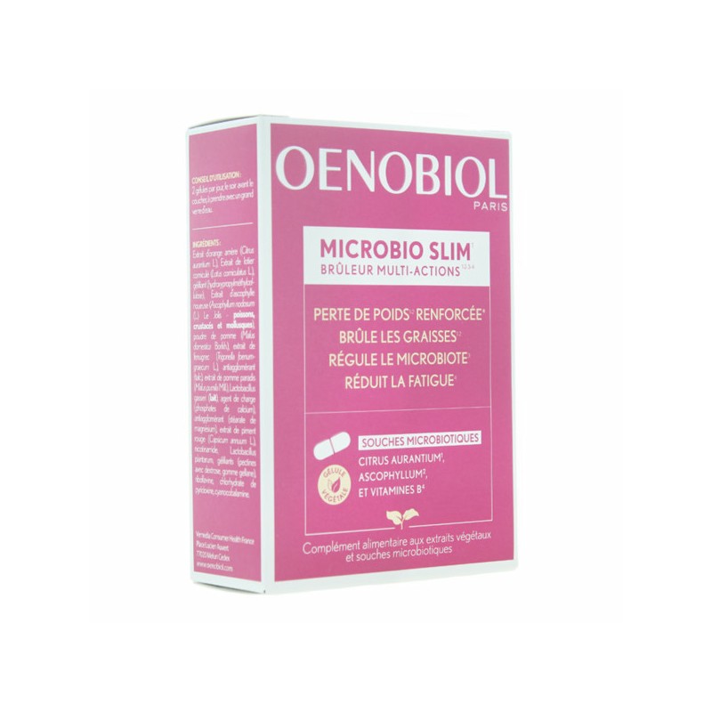 Pharmacie Bastille - Oenobiol Microbio Slim 60 gélules