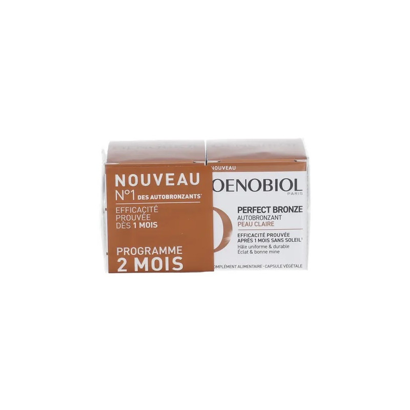 Oenobiol Perfect Bronze Autobronzant peaux claires 2x30 capsules
