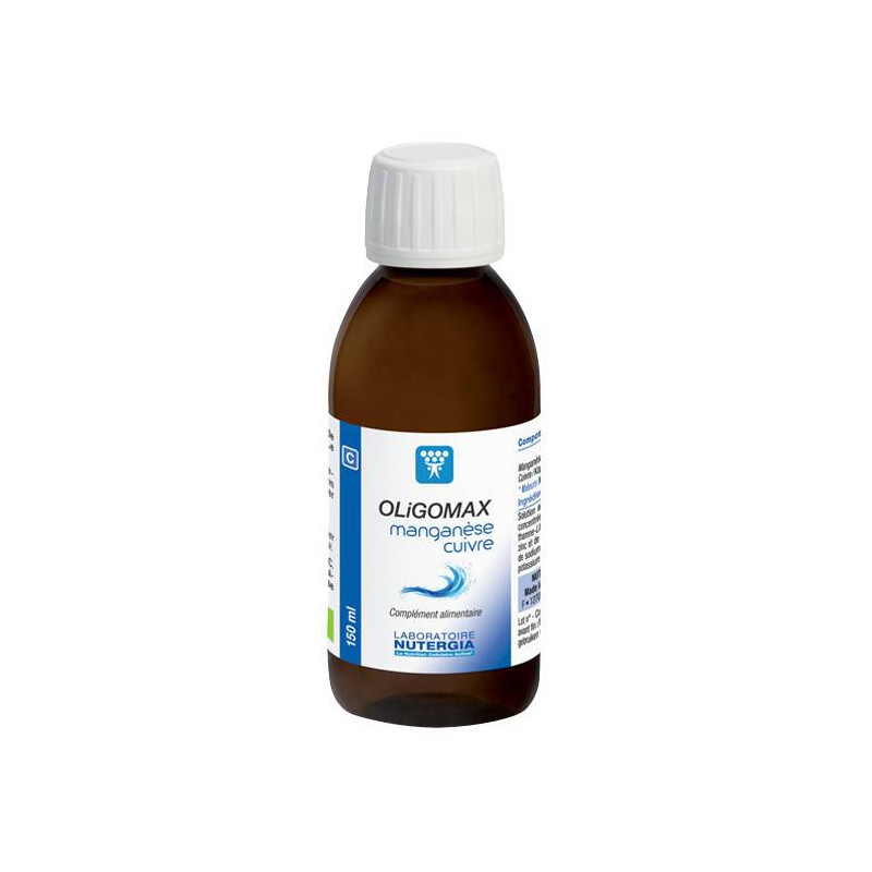 OLIGOMAX MANGANESE CUIVRE Nutergia Solution de 150 ml