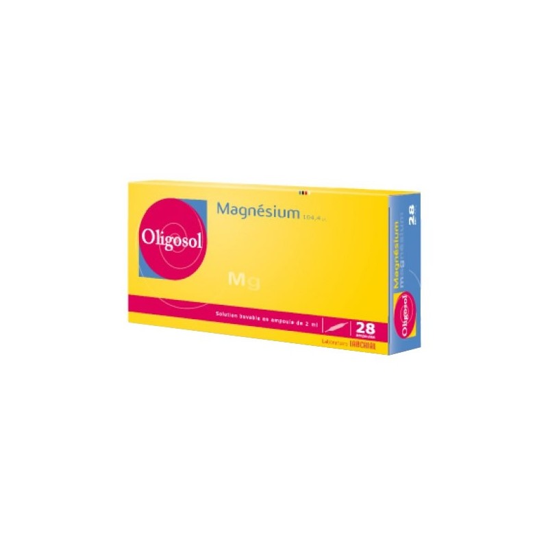 Pharmacie Bastille - Oligosol magnesium 28 ampoules 56ml